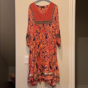 Anthropologie dress with ribbon detail